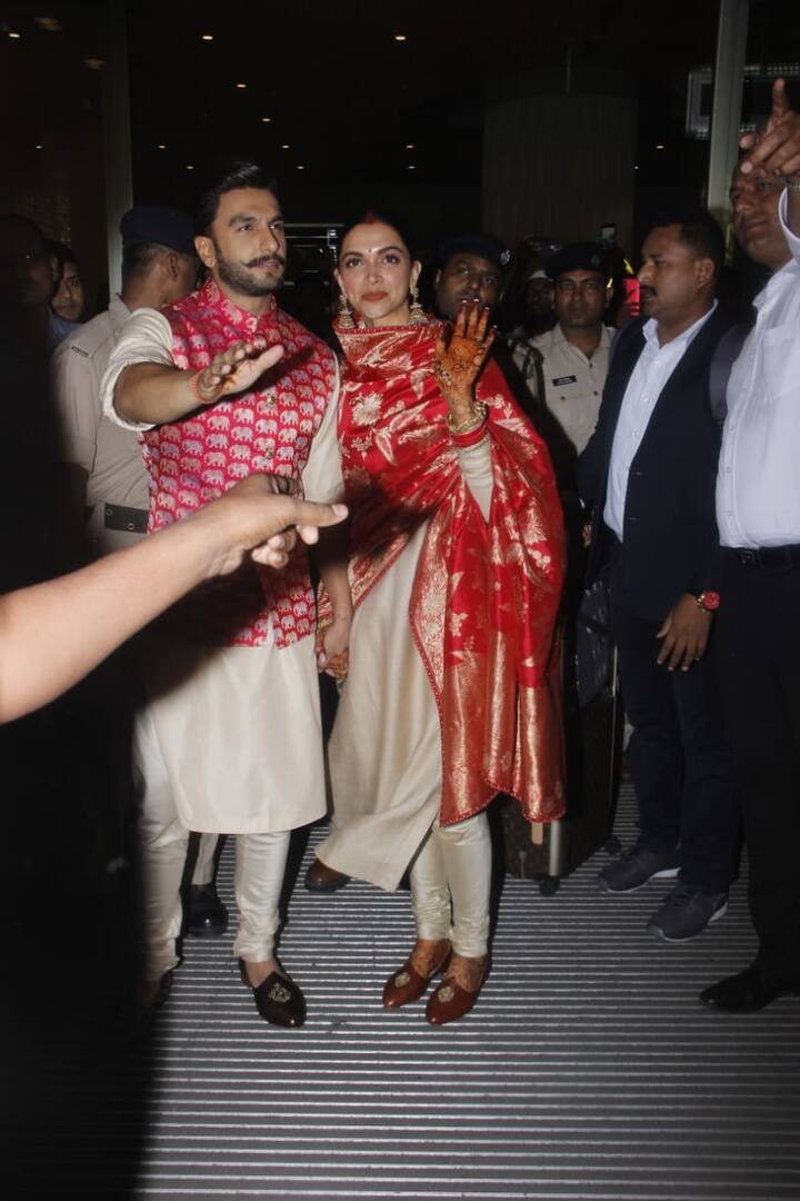 रणवीर और दीपिका के चेहरे पर बेहद खूबसूरत मुस्कान देखने को मिली. (तस्वीर: मनाव मंगलानी)