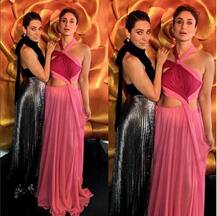 Lux Golden rose Awards: कपूर सिस्टर्स ने लगाया हॉटनेस का तड़का, गुलाबी लुक में पहुंचीं करीना