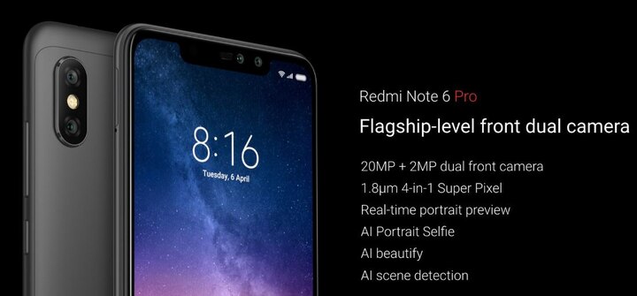Xiaomi launch redmi note 6 pro in india, know price and specification here शाओमी ने भारत में लॉन्च किया रेडमी Note 6 Pro स्मार्टफोन, यहां जानें कीमत और खूबियां