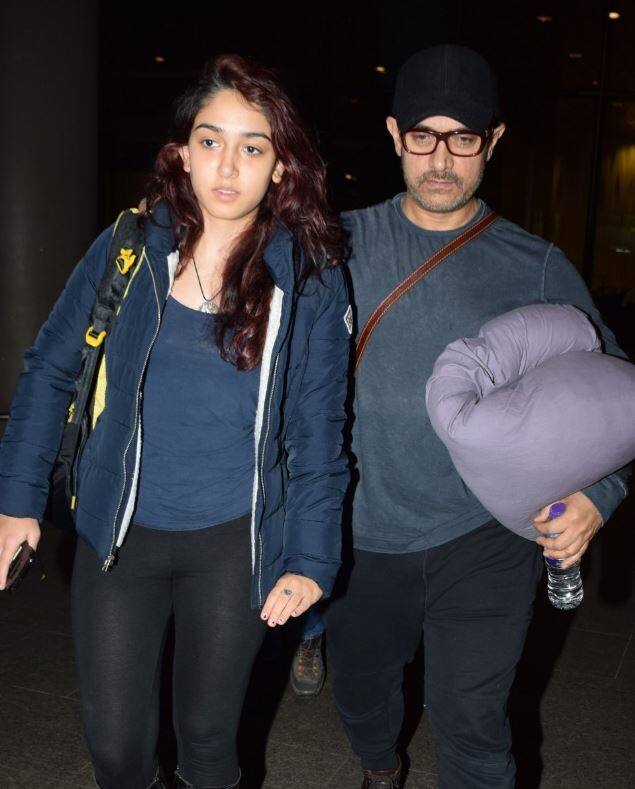 इरा खान और आमिर खान. (सभी तस्वीरें: मानव मंगलानी)