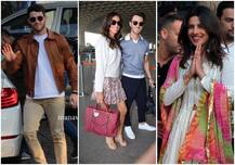 इंडिया पहुंचे प्रियंका चोपड़ा के विदेशी बाराती, देसी गर्ल के जेठ केविन जोनास ने पत्नी संग दिए पोज