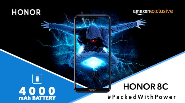 Honor 8C स्नैपड्रैगन 632 के साथ हुआ भारत में लॉन्च, साथ में ऑनर बैंड 4 को भी किया गया लॉन्च, जानिए फीचर्स