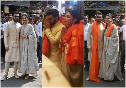दीपिका-रणवीर शादी के बाद पहली बार पहुंचे सिद्धिविनायक मंदिर, साथ में माथा टेक कर लिया आशीर्वाद दीपिका-रणवीर शादी के बाद पहली बार पहुंचे सिद्धिविनायक मंदिर, साथ में माथा टेक कर लिया आशीर्वाद