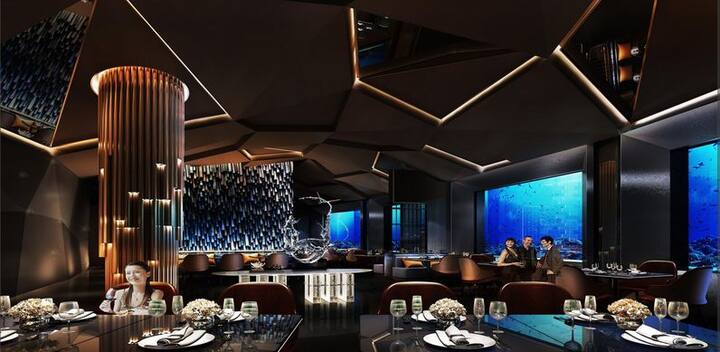  इस हॉटेल का पूरा स्ट्रेक्चर 61,000 वर्ग मीटर ऊंचा है. जिसे बनाने में 1,813 करोड़ रूपए खर्च किए गए हैं. इस हॉटेल में एक नाइट का चार्ज 31 से 33 हजार रूपए है. फोटोः आईएचजी