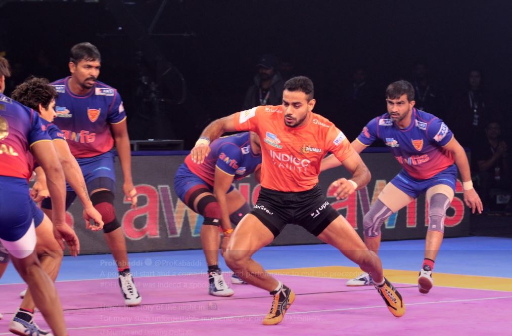 Pro Kabaddi League 2018: यू मुम्बा ने दबंग दिल्ली को 41-34 से हरा दिया