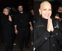 VIDEO: कैंसर के इलाज के बाद अमेरिका से लौटीं सोनाली बेंद्रे, कहा - शुक्रिया