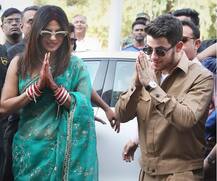 जोधपुर में शादी करने के बाद रिसेप्शन के लिए दिल्ली पहुंचे प्रियंका चोपड़ा और निक जोनास