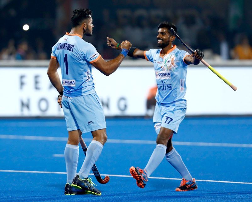 Men's Hockey World Cup 2018: भारत ने 5-1 से कनाडा को रौंदा,  क्वार्टर फाइनल में सीधा प्रवेश