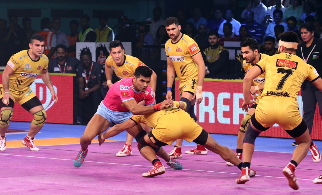 Pro Kabaddi League 2018: तेलुगू टाइटंस ने जयपुर पिक पैंथर्स को 36-26 से शिकस्त दी