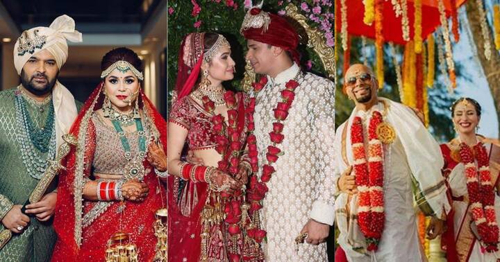 टेलीविजन की दुनिया में भी 2018 शादियों के नाम रहा. इस साल टीवी के कई दिग्गज सितारों ने शादी की. इनमें कॉमेडियन कपिल शर्मा, रूबीना दिलेक, दीपिका कक्कड़, प्रिंस नरूला और एमटीवी रोडीज के रघु जैसे स्टार्स शामिल हैं. चलिए जानते हैं इस साल किस एक्टर ने किससे शादी की. सभी फोटोः इंस्टाग्राम