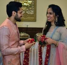 IN Pics: एक-दूजे के हुए शटलर साइना नेहवाल और पी. कश्यप