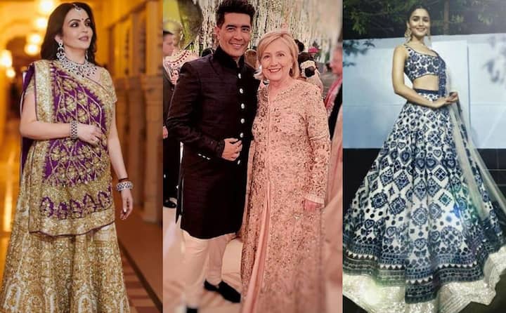 हाल ही में ईशा अंबानी और आनंद पीरामल की शादी हुई है जिसके बाद शुक्रवार को दोनों का पहला रिसेप्शन रखा गया. इस रिसेप्शन में कई राजनेताओं से लेकर फिल्म जगत के भी बड़े सितारों ने शिरकत की थी. इससे पहले हुए वेडिंग पार्टी में जिसने भी शिरकत की वो भी डिजाइनर मनीष मल्होत्रा की डिजाइन की हुई ड्रेस में दिखा. तस्वीर: इंस्टाग्राम