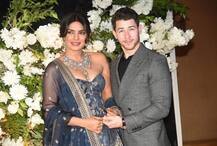 गले में हार और माथे पर सिंदूर लगाए पति निक के साथ रिसेप्शन में पहुंची प्रियंका, देखें खास तस्वीरें