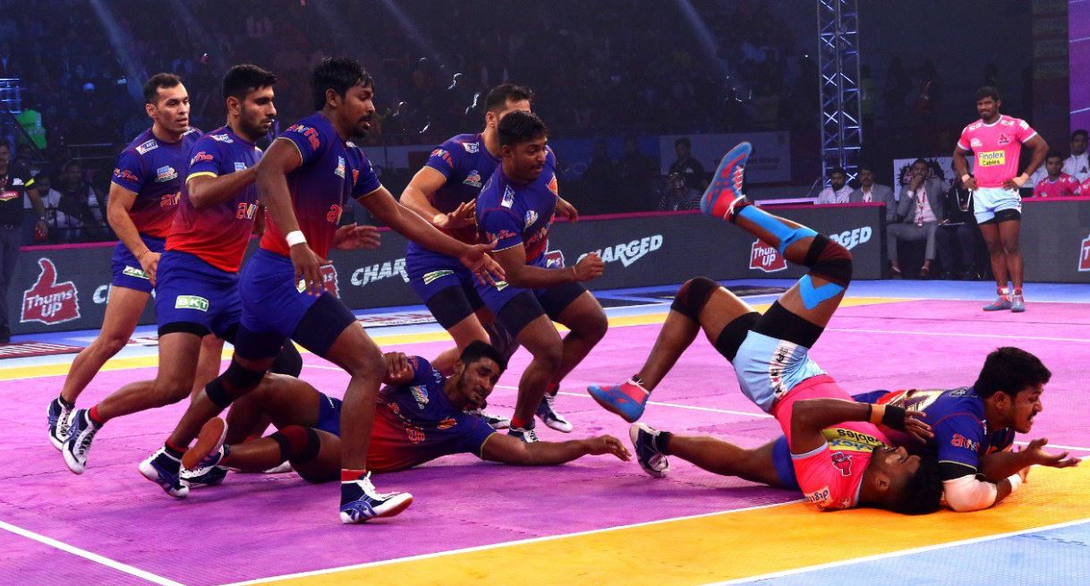 Pro Kabaddi League 2018: जयपुर पिंक पैंथर्स और दबंग दिल्ली के बीच 37-37 से मैच हुआ टाई