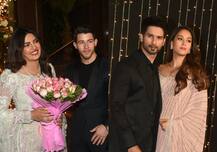 In Pics: प्रियंका-निक के रिसेप्शन में पत्नी मीरा के साथ पहुंचे शाहिद कपूर