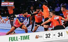 Pro Kabaddi Lague 2018: यूपी योद्धा ने यू मुंबा को 34-32 से शिक्सत दी
