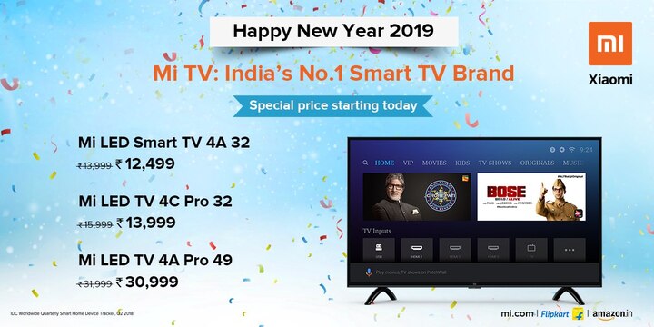 These Xiaomi TVs have become cheaper by up to Rs 2,000  Xiaomi ने अपने इन टीवी की कीमतों में की 2000 रुपये की कटौती