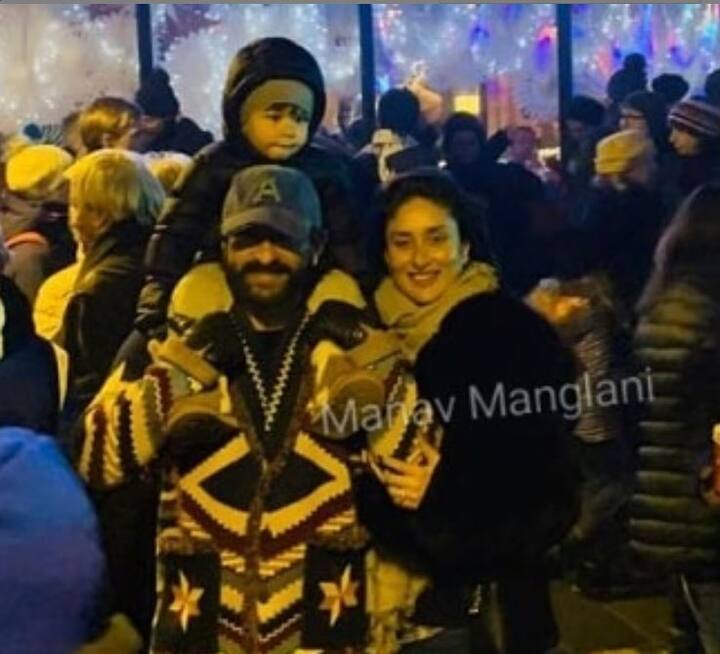 तैमूर वहां पर पार्टी भी करते दिखे.