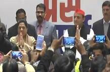 SP-BSP गठबंधन का एलान करते हुए मायावती ने कहा- कांग्रेस को बोफोर्स ने हराया, बीजेपी राफेल के कारण हारेगी