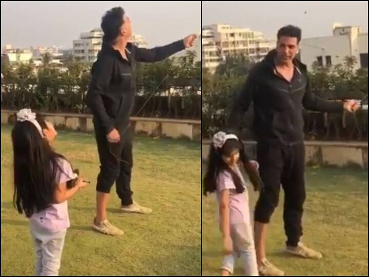 Makar Sankranti: Akshay Kumar flying kites with daughter Nitara   मकर संक्रांति: अक्षय कुमार ने बेटी नितारा के साथ की पतंगबाज़ी, देखें वीडियो