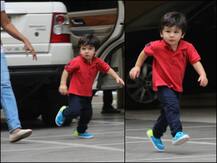 प्ले स्कूल पहुंचते ही नैनी का हाथ छुड़ाकर दौड़ पड़े तैमूर अली खान, सामने आईं ये क्यूट तस्वीरें