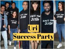 Uri Success Party: उरी की स्टारकास्ट ने की धमाकेदार पार्टी, How\'s The Josh का टी-शर्ट पहने दिखे सभी सितारे
