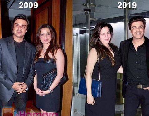 समीर सोनी पत्नी के साथ 10 साल पहले की और नई तस्वीर में नजर आ रहे हैं