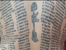 अनूठा देशप्रेमः 31 की उम्र और शरीर पर बनवाए 600 से ज्‍यादा महापुरुषों-शहीदों के नाम और फोटो का टैटू