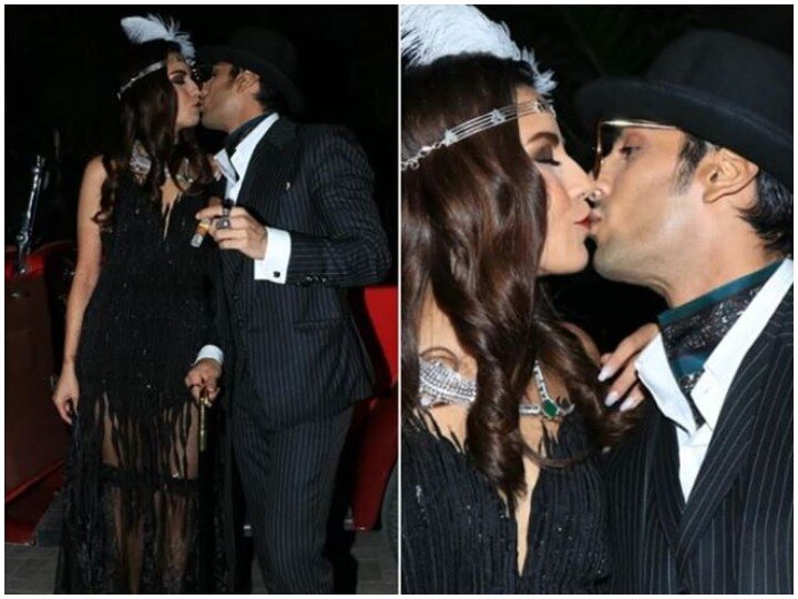 Prateik Babbar lip lock kiss with wife sanya sagar at wedding reception watch vibdeos and photos प्रतीक बब्बर ने रिसेप्शन में पत्नी सान्या सागर संग किया लिप लॉक, सामने आईं ये तस्वीरें और वीडियोज