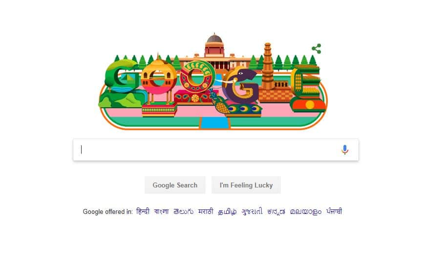 Google Doodle's Colourful Display For 70th Republic Day गूगल डूडल ने बिखेरे गणतंत्र दिवस के रंग, जानें क्या रहा खास