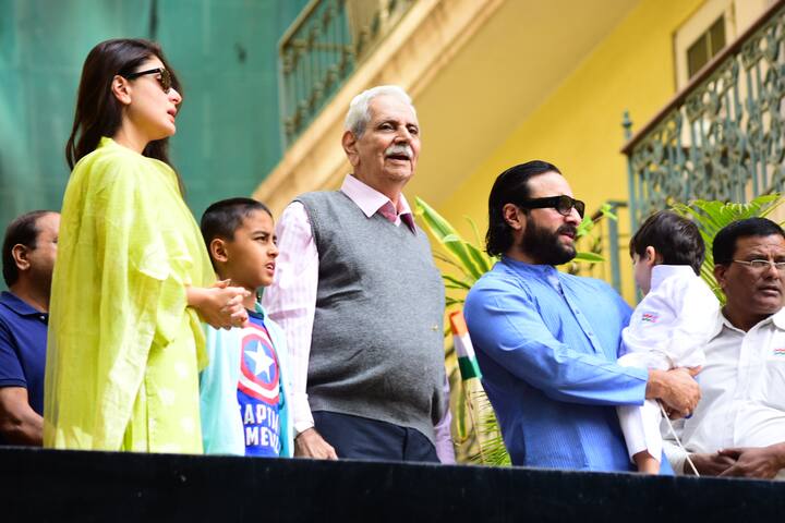 देश भर में आज 70वें गणतंत्र दिवस की धूम है. ऐसे में करीना कपूर खान और सैफ अली खान के बेटे छोटे नवाब भी किसी से पीछे नहीं हैं. (तस्वीर: मानव मंगलानी)