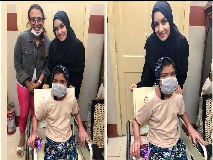 shradhha kapoor meets her little fan in hospital , see pictures अपनी बीमार फैन से मिलने पहुंची श्रद्धा कपूर, तस्वीर शेयर कर लिखा ये इमोशनल मैसेज
