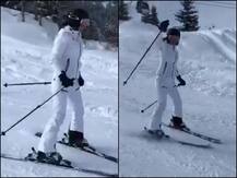 VIDEO: Alps के बर्फीले पहाड़ पर स्कीइंग कर \'मणिकर्णिका\' की कामयाबी का जश्न मना रही हैं कंगना रनौत