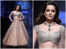 रैंप पर कंगना रनौत ने बिखेरे जलवे, माथे पर दिखा चोट का निशान