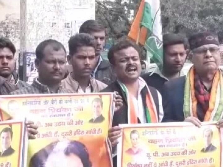 गोरखपुर में कांग्रेस कार्यकर्ताओं का जोश थमने का नाम नहीं ले रहा है. राष्ट्रीय महासचिव बनाए जाने के बाद पूर्वी यूपी की कमान प्रियंका गांधी को मिलने की घोषणा से ही यहां के कार्यकर्ता एक के बाद एक पोस्टर जारी कर प्रियंका गांधी और शीर्ष नेतृत्व का ध्यान अपनी ओर आकर्षित करने में जुटे हैं.