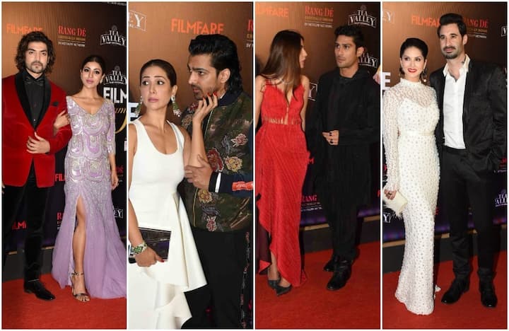 मुंबई में मंगलवार को एक पांच सितारा होटल में 'फिल्मफेयर ग्लैमर और स्टाइल अवॉर्ड्स के रेड कार्पेट पर सितारों का मेला दिखा. यहां पर कुछ जोड़ियों ने अपने क्यूट अंदाज की वजह से सभी को अपनी तरफ आकर्षित किया. यहां देखिए तस्वीरें