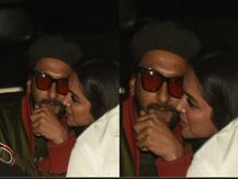 PICS: रणवीर की \'गली बॉय\' देख दीपिका को आया पति पर प्यार, गाड़ी में करती दिखीं KISS