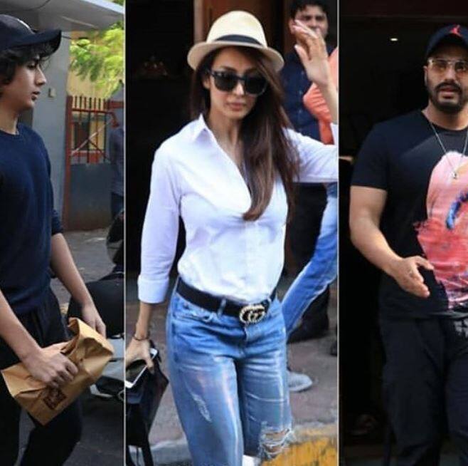 बॉलीवुड अभिनेता अर्जुन कपूर और मलाइका अरोड़ा इन दिनों अपनी लव लाइफ को लेकर सबसे ज्यादा सुर्खियों में हैं. ऐसे में पहली बार अर्जुन कपूर एक बार फिर से मलाइका अरोड़ा के हाथों में हाथ डाले स्पॉट हुए लेकिन इस बार खास है कि अर्जुन और मलाइका के साथ मलाइका का बेटा अरहान भी साथ में मस्ती करता दिखा.