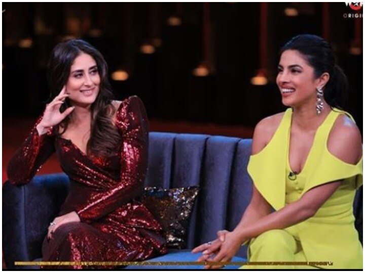 Priyanka Chopra and Kareena Kapoor reached the last episode of Koffee With Karan 6 कॉफी विद करन 6: मैं प्रियंका के जितनी महत्वाकांक्षी नहीं हूं, उनके हौसले को सलाम- करीना कपूर