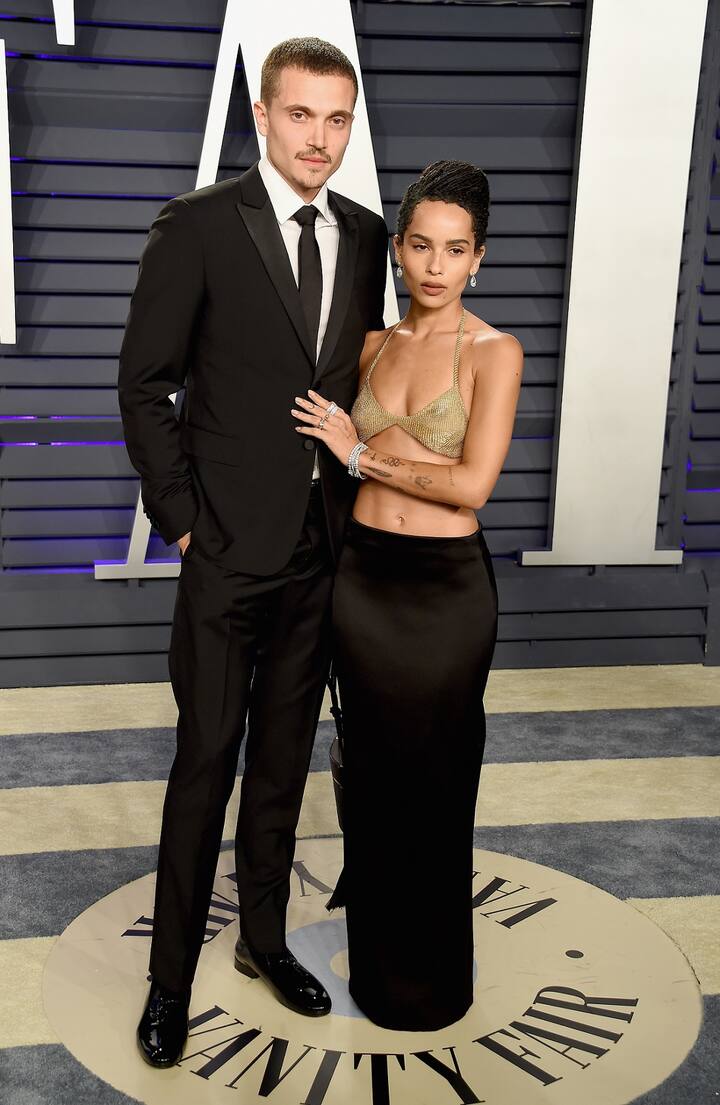 जो क्रेविज़ इस दौरान अपने मंगेतर और अमेरिकन अभिनेता Karl Glusman के साथ इस पार्टी में दिखाई दीं.