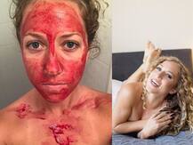 चेहरे पर ये लड़की लगाती है \'पीरियड ब्लड\', जानें क्या है इसके पीछे का राज