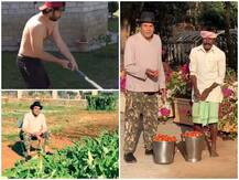 VIDEO: फिल्मी दुनिया से दूर खेत में पसीना बहा रहे हैं धर्मेंद्र , दादा के साथ में है सनी देओल के बेटे करण देओल