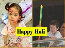 HAPPY HOLI : तैमूर अली खान और इनाया खेमू ने ऐसे मनाई होली, देखें क्यूट तस्वीरें