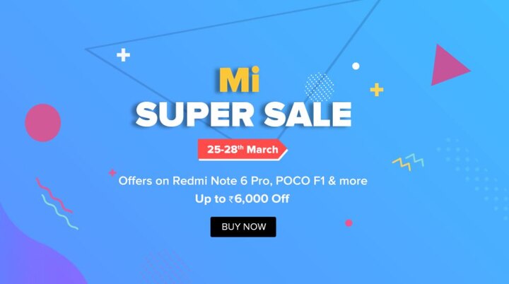 शाओमी ने mi.com पर सुपर सेल का आयोजन किया, इन स्मार्टफोन पर 4 से 6 हजार रुपये की छूट get Rs 5,000 off on Redmi Note 6 Pro, Poco F1, Redmi 6A, Mi A2 and more on Xiaomi super day sale शाओमी ने mi.com पर सुपर सेल का आयोजन किया, इन स्मार्टफोन पर 4 से 6 हजार रुपये की छूट