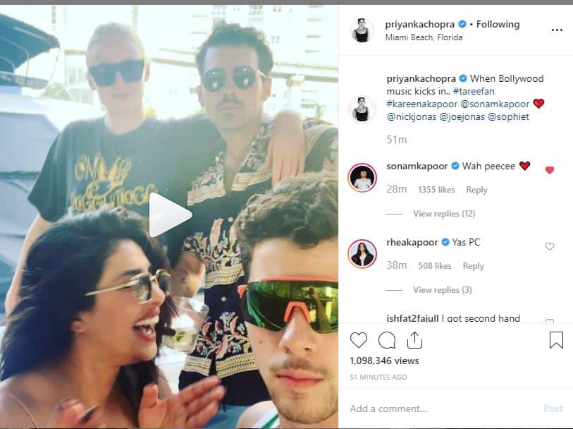 तारीफां' गाने पर पति संग खूब नाचीं प्रियंका चोपड़ा, वीडियो देख सोनम बोलीं- वाह PeeCee!