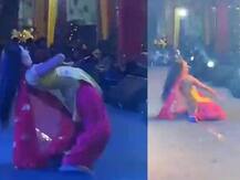 इवेंट में परफॉर्म करते हुए डिस्बैलेंस हुई सपना चौधरी, सामने आया ऐसा VIDEO