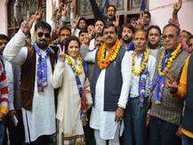 लोकसभा चुनाव 2019: बीजेपी ने सपा-बसपा गठबंधन में लगाई सेंध, बसपा के कद्दावर नेता निर्मल तिवारी समेत कई कार्यकर्ता BJP में शामिल