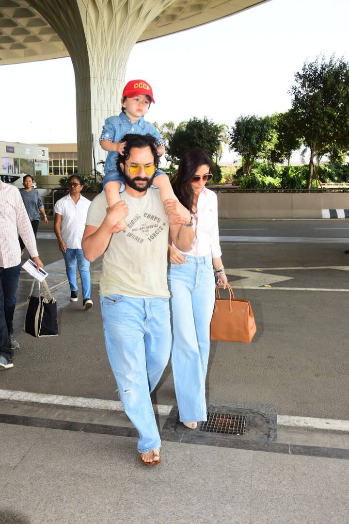 आपको बता दें कि अक्सर ही सैफ बेटे तैमूर का ऐसे ही कंधे पर बिठाकर घुमाते नज़र आते हैं.