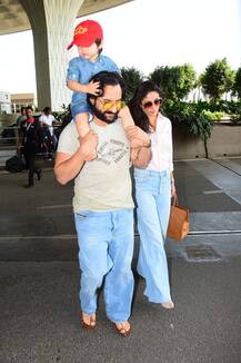 बेटे तैमूर के साथ छुट्टियां बिताने पटौदी पहुंचे करीना कपूर और सैफ अली खान, देखें तस्वीरें