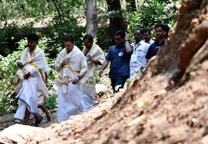 तिरुनेल्ली में नदी के अलावा महाविष्णु का मंदिर भी है जहां राहुल गांधी ने दर्शन किए. 
